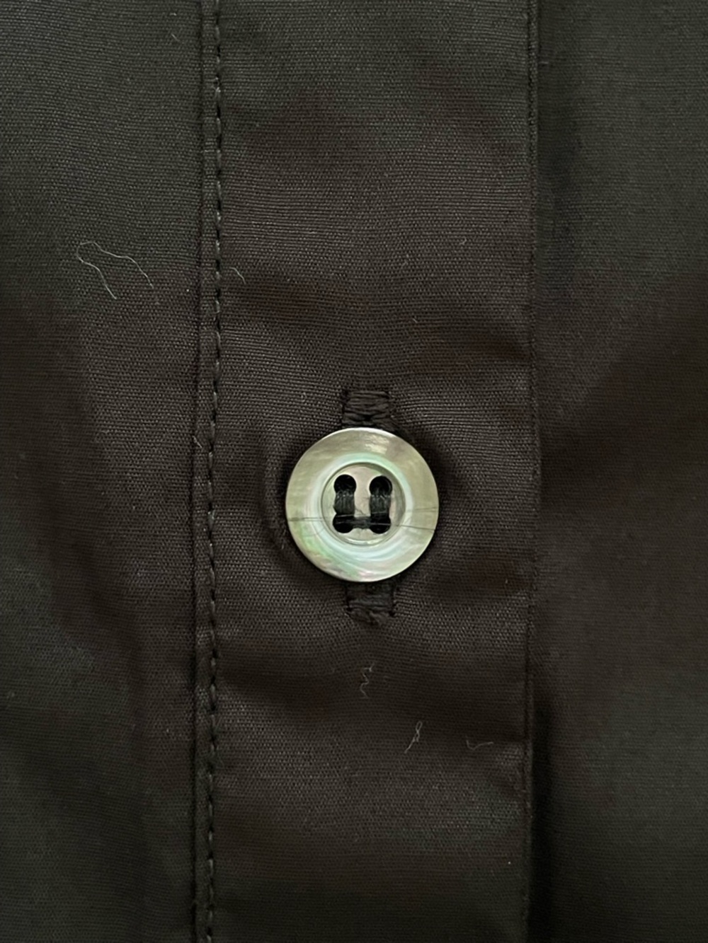 Harshman Women's Black Cotton Selina Blouse with Ruffled Cuff Detail Sz: L NWT - Picture 8 of 13